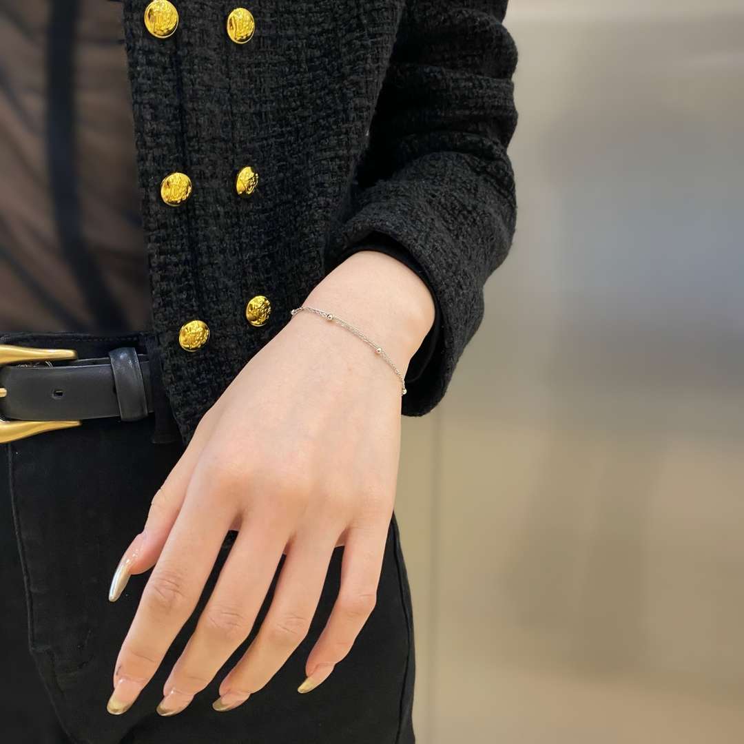 [ECHO ]Delicate Bead Double Layer Bracelet