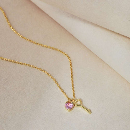 [ECHO ]Unique Heart Shape Key Pendent Necklace