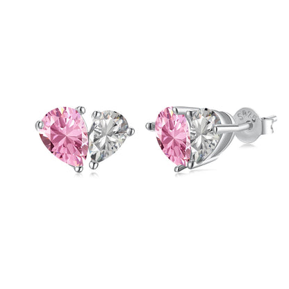 [ECHO ]Dazzling Elegant Heart Cut Lover Earrings