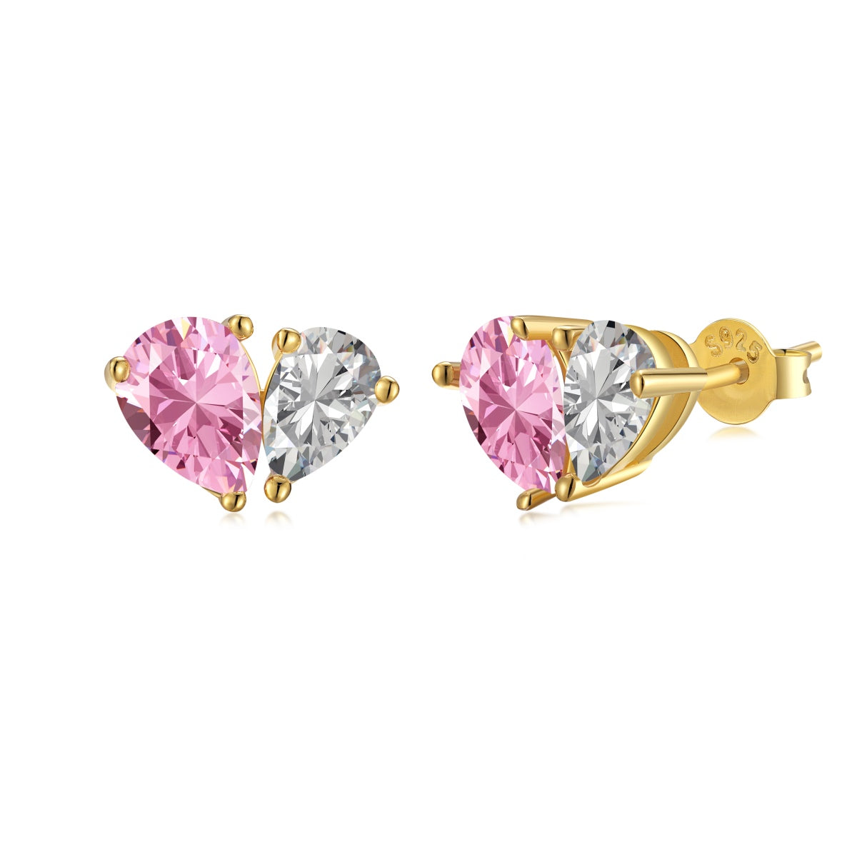 [ECHO ]Dazzling Elegant Heart Cut Lover Earrings