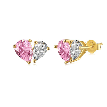 [ECHO ]Dazzling Elegant Heart Cut Lover Earrings