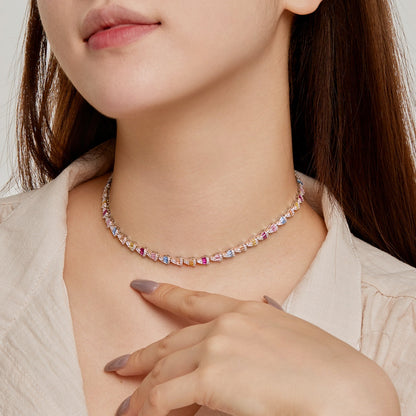 [ECHO ]Radiant Colorful Rainbow Necklace