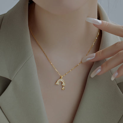 [ECHO ]Unique Rainbow Star Necklace