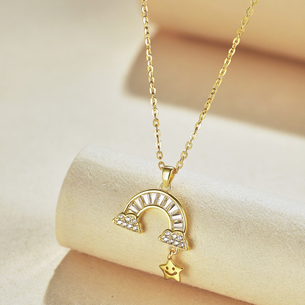 [ECHO ]Unique Rainbow Star Necklace