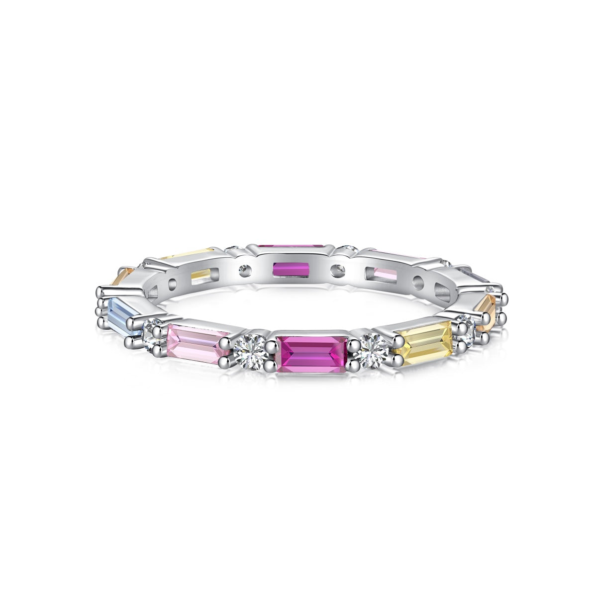 [ECHO ]Lively In Shades Elegant Radiant Cut Daily Ring