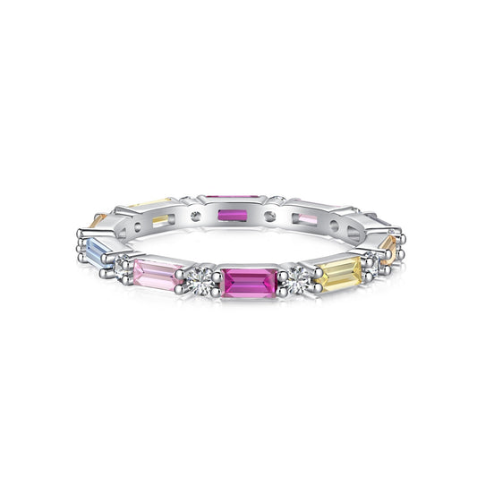 [ECHO ]Lively In Shades Elegant Radiant Cut Daily Ring