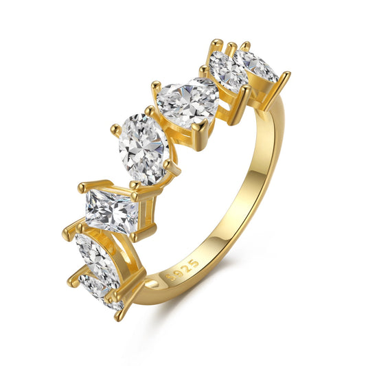 [ECHO ]Delicate Multi Cut Ring
