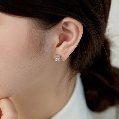 [ECHO ]Radiant Luxurious Princess Cut Daily Earrings