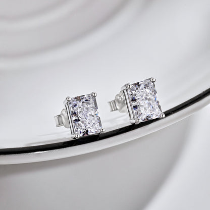 [ECHO ]Radiant Luxurious Princess Cut Daily Earrings