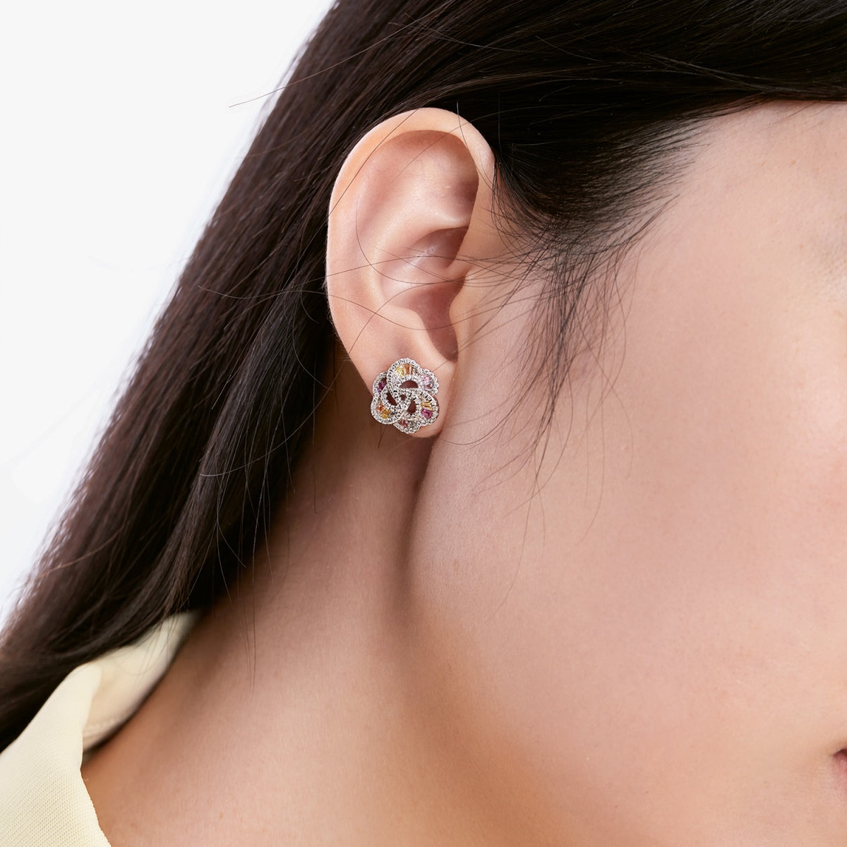 [ECHO ]Exquisite Flower Shape Daily Earrings