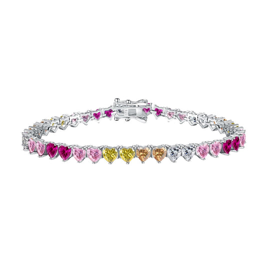 [ECHO ]Luxurious Colorful Romantic Heart Shape Lover Bracelet
