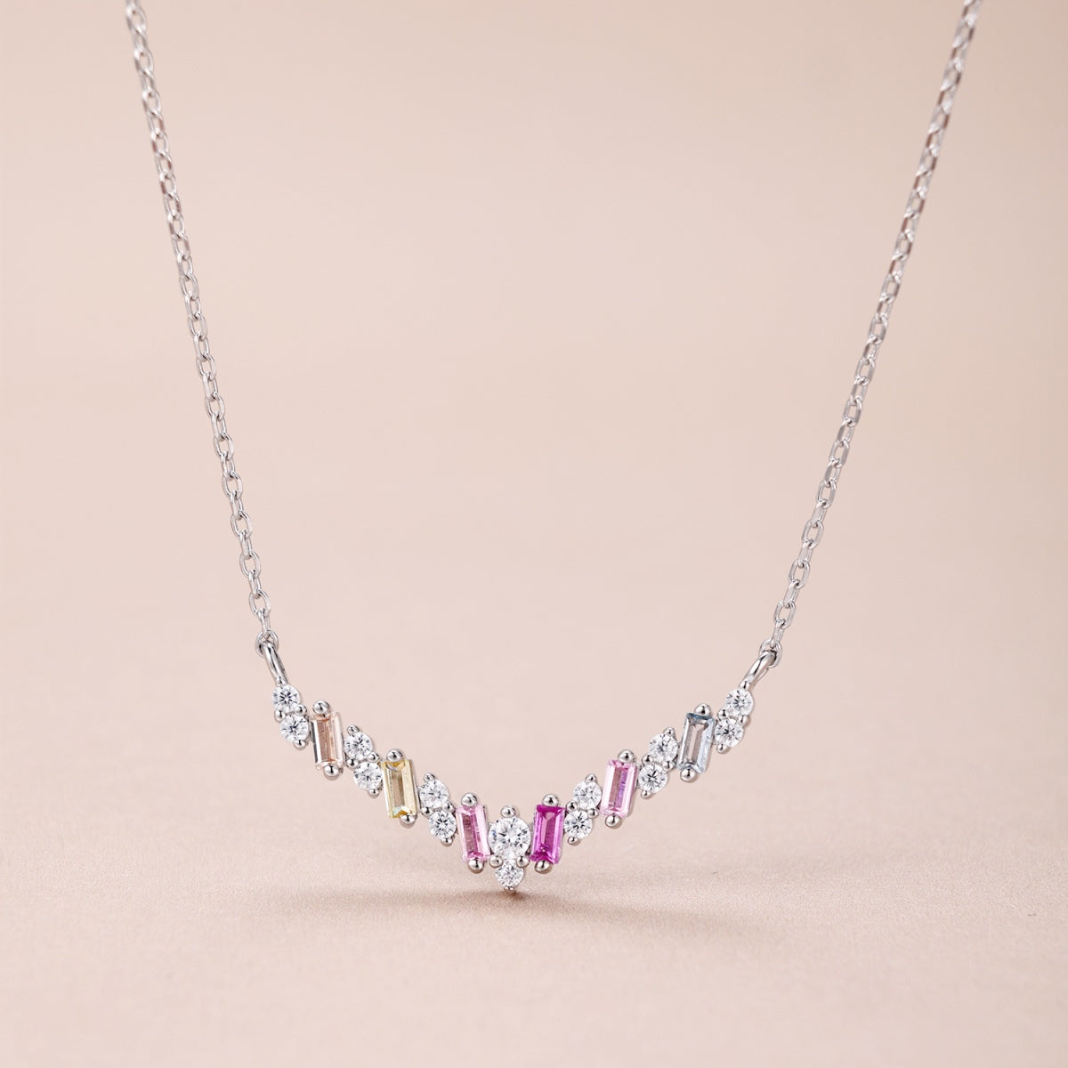 [ECHO ]Dazzling Rainbow Necklace