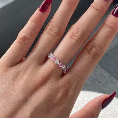 [ECHO ]0.25 Carat Radiant Romance Heart Cut Lover Ring