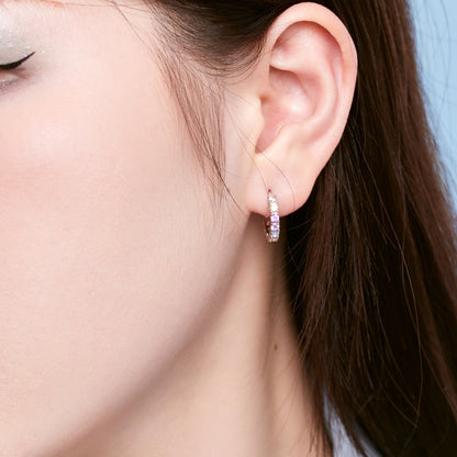 [ECHO ]Radiant Colorful Round Cut Earrings