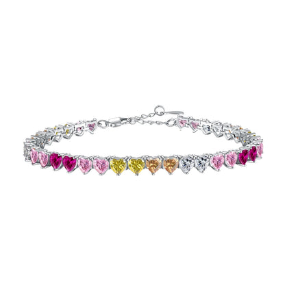 [ECHO ]Luxurious Colorful Romantic Heart Shape Lover Bracelet