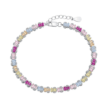 [ECHO ]Delicate Colorful Emerald Cut Party Bracelet