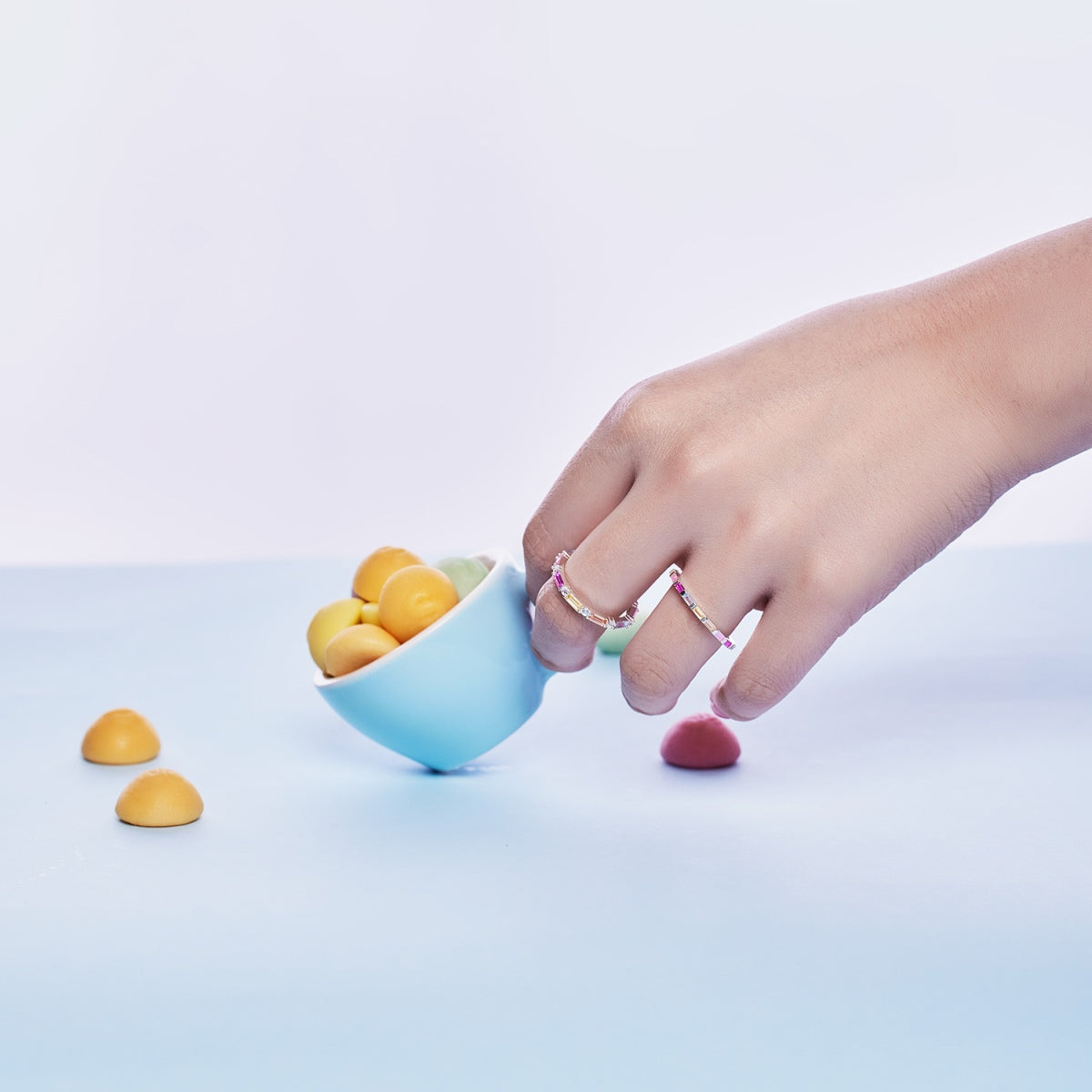 [ECHO ]Lively In Shades Elegant Radiant Cut Daily Ring