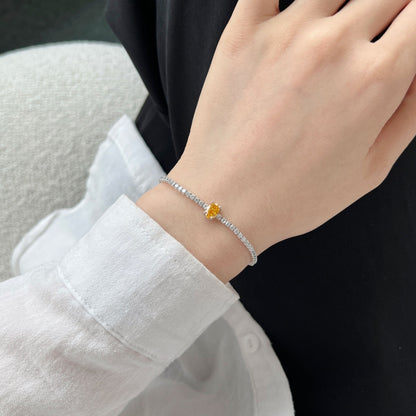 [ECHO ]0.75 Carat Exquisite Oval Cut Daily Bracelet