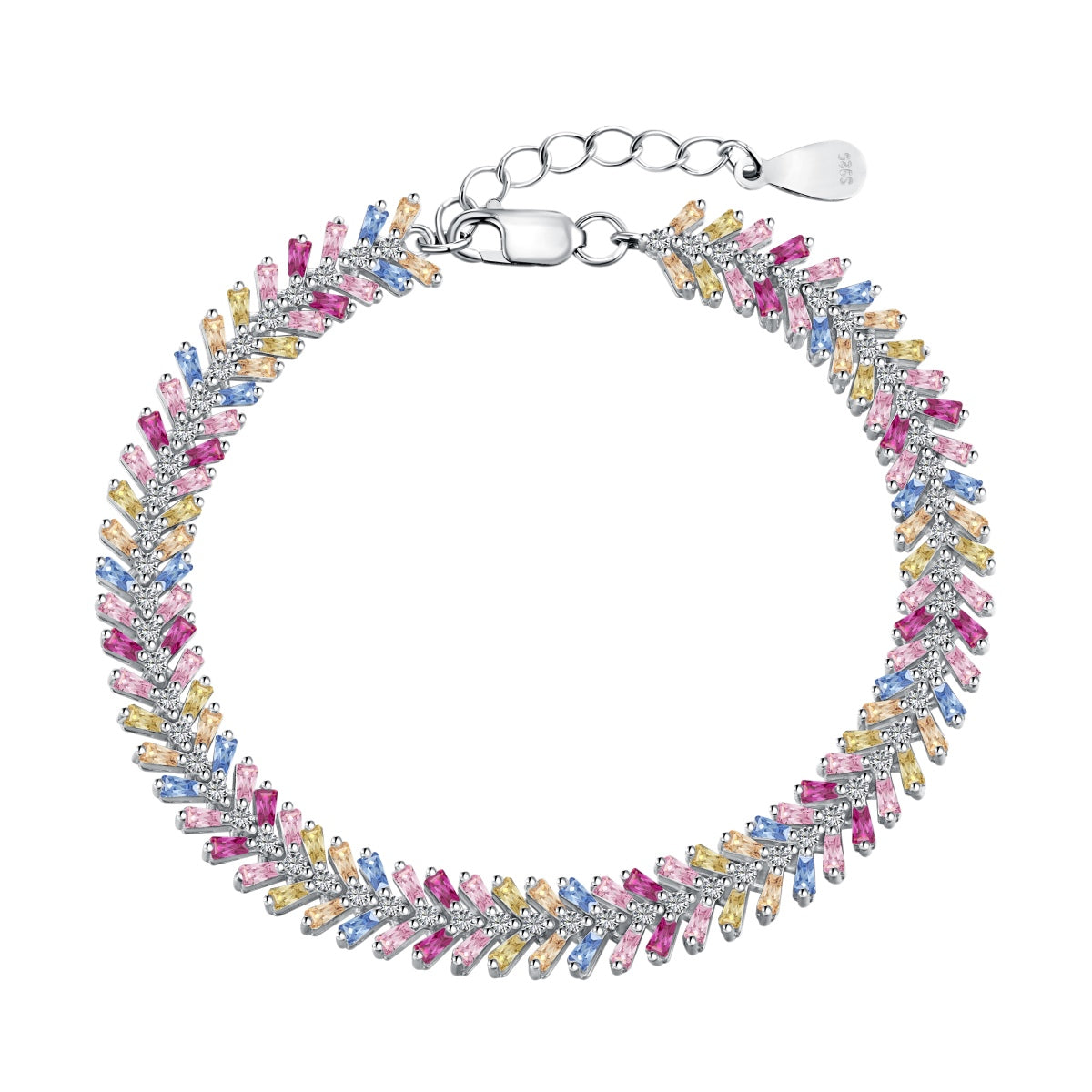 [ECHO ]Dainty Radiant Emerald Cut Daily Bracelet