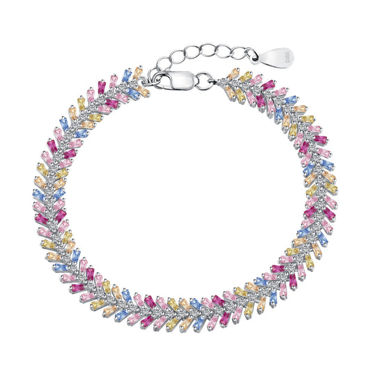 [ECHO ]Dainty Radiant Emerald Cut Daily Bracelet