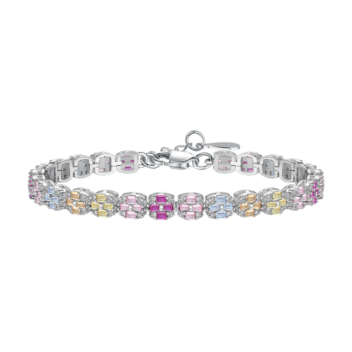 [ECHO ]Delicate Colorful Emerald Cut Daily Bracelet