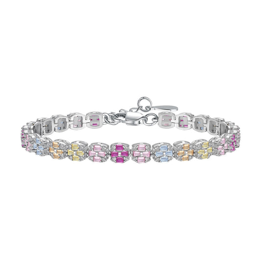 [ECHO ]Delicate Colorful Emerald Cut Daily Bracelet