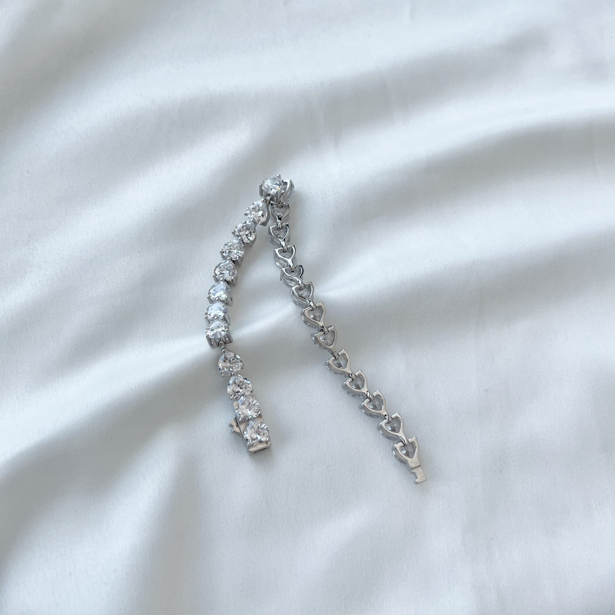 [ECHO ]0.75 Carat Elegant Romantic Heart Shape Lover Bracelet