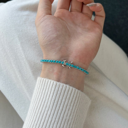 [ECHO ]Dainty Charming Round Cut Tennis Bracelet