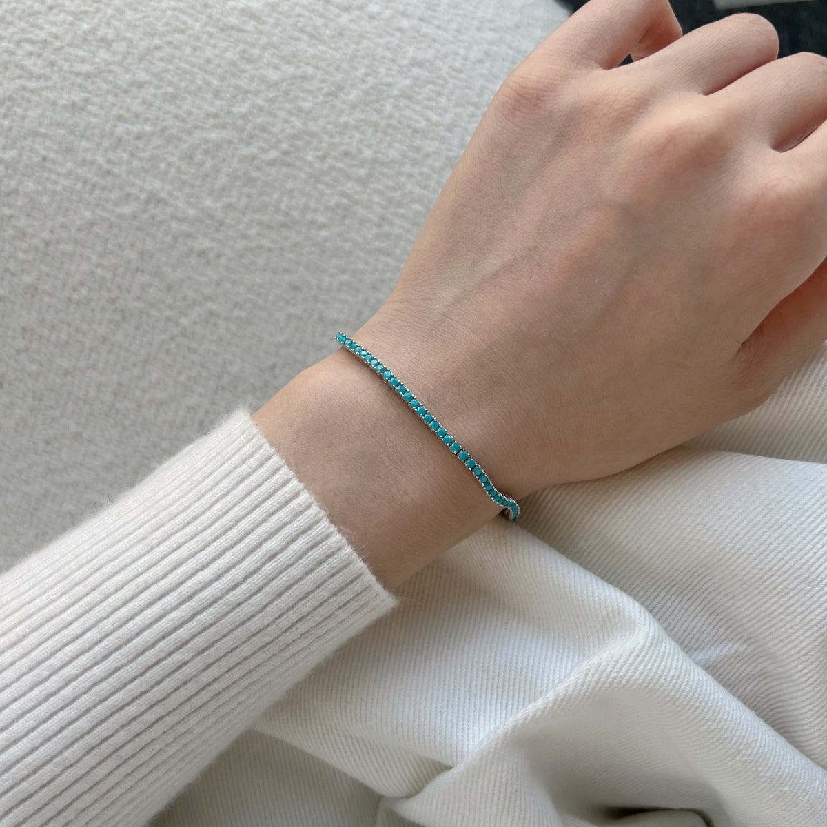 [ECHO ]Dazzling Exquisite Round Cut Daily Bracelet
