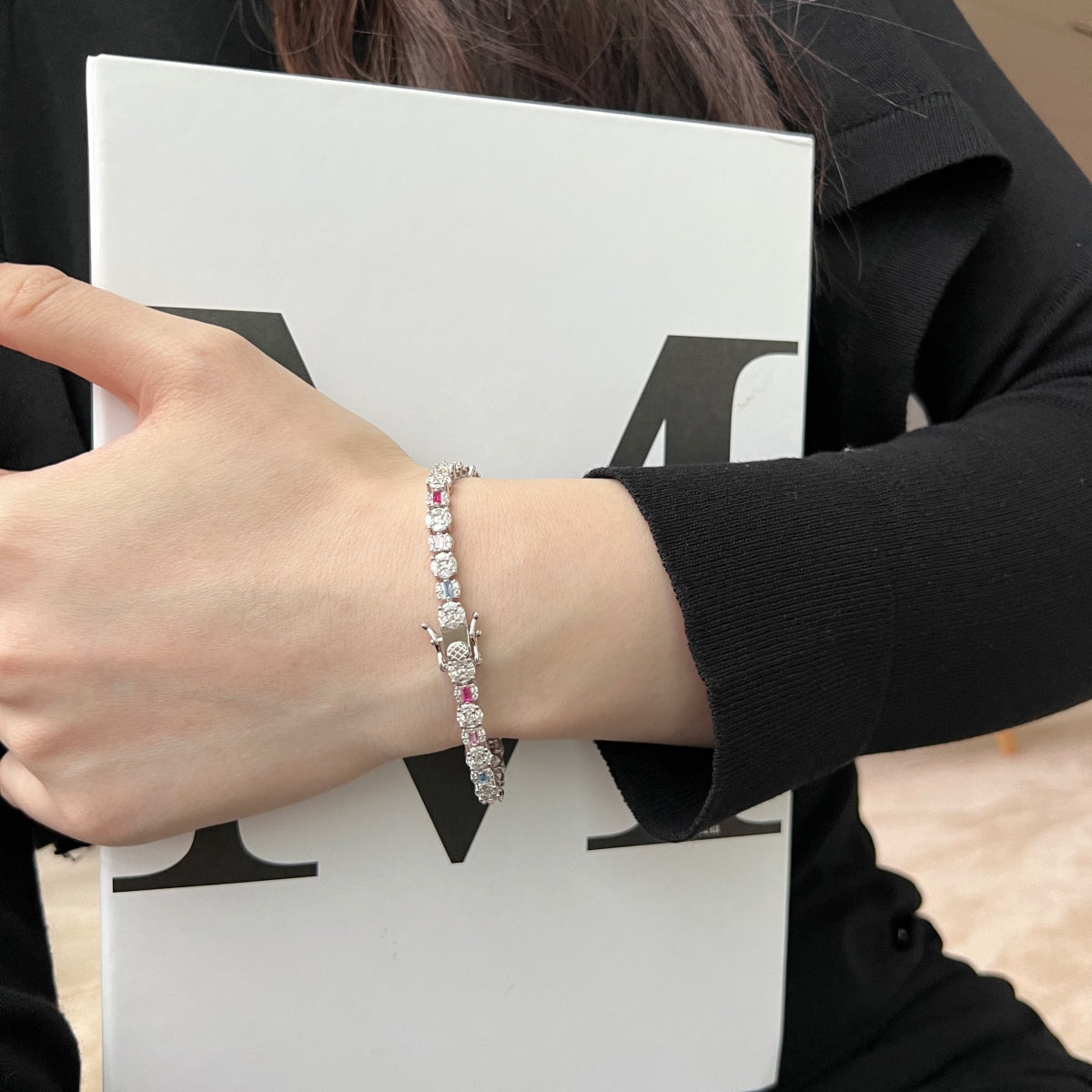 [ECHO ]Dazzling Radiant Multi Cut Daily Bracelet