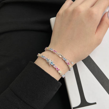 [ECHO ]Ornate Sparkling Multi Cut Party Bracelet
