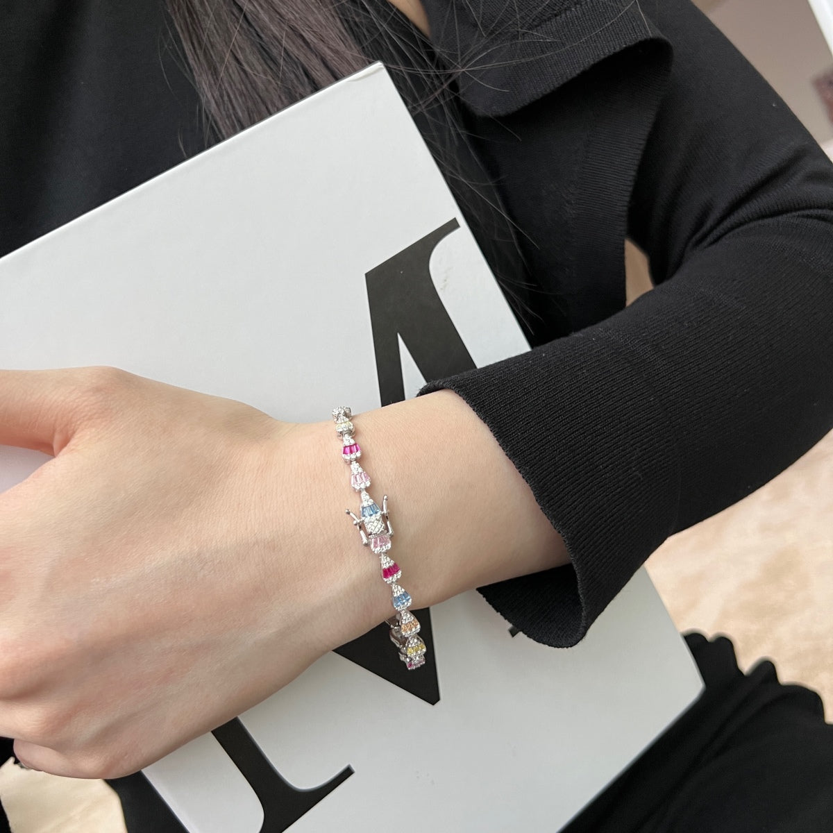 [ECHO ]Radiant Water Drop Shape Daily Bracelet