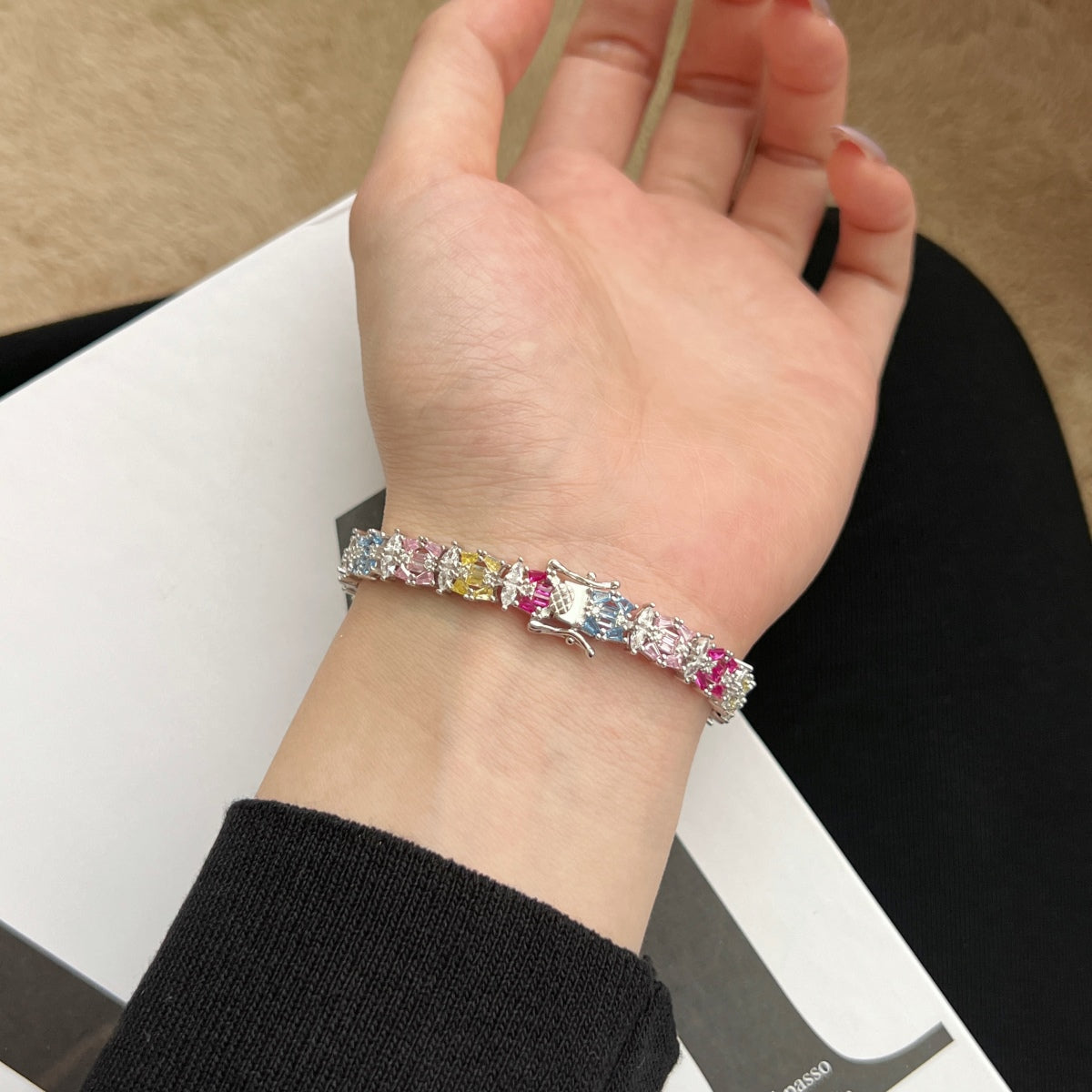 [ECHO ]Delicate Colorful Multi Cut Party Bracelet