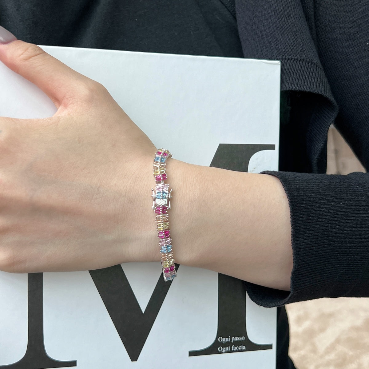 [ECHO ]Sparkling Exquisite Multi Cut Party Bracelet
