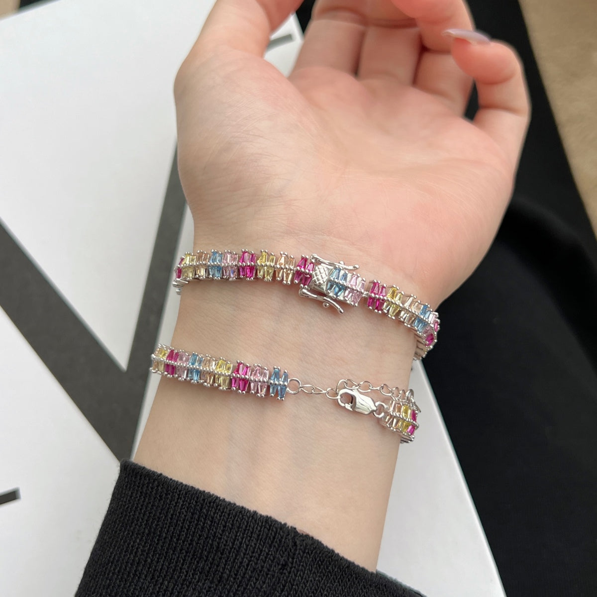 [ECHO ]Sparkling Exquisite Multi Cut Party Bracelet