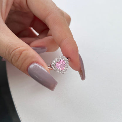 [ECHO ]Delicate Ebullient Heart Shape Wedding Ring