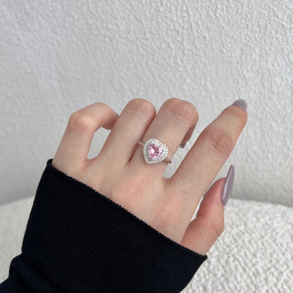 [ECHO ]Delicate Ebullient Heart Shape Wedding Ring