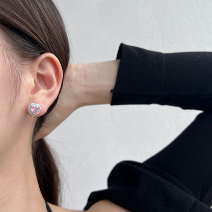 [ECHO ]Dazzling Heart Shape Lover Earrings
