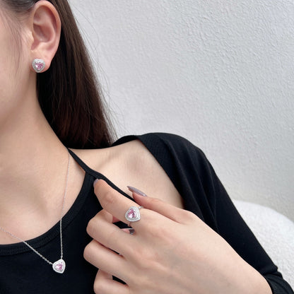[ECHO ]Dazzling Heart Shape Lover Earrings
