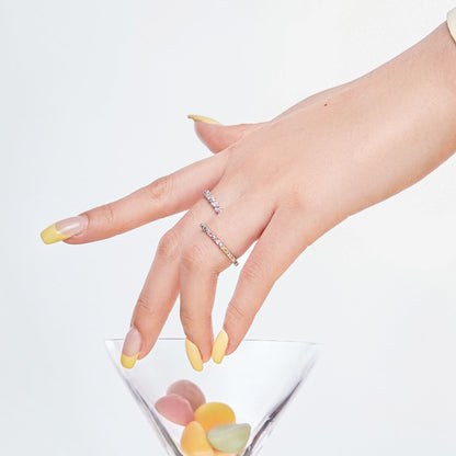 [ECHO ]Dainty Ebullient Round Cut Daily Ring