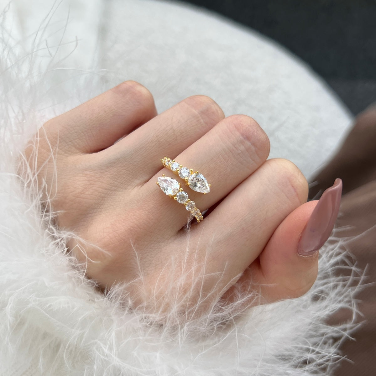 [ECHO ]Delicate Lively Snake Shape Daily Ring