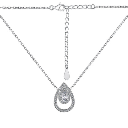 [ECHO ]Sparkling Pear Cut Necklace