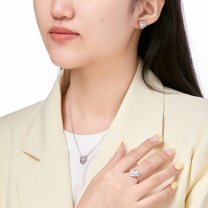 [ECHO ]Delicate Ebullient Heart Shape Wedding Ring