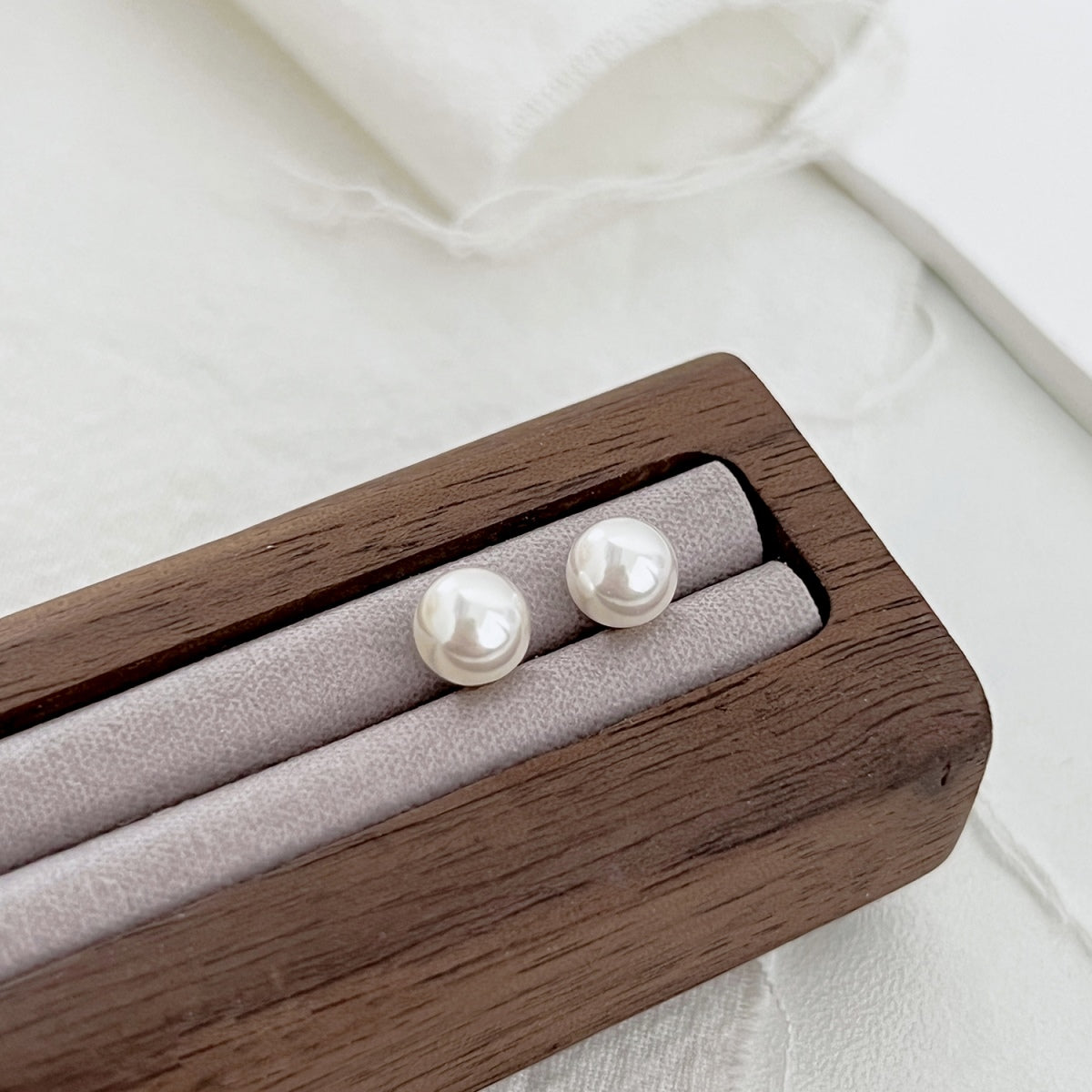 [ECHO ]Delicate Pearl Earrings