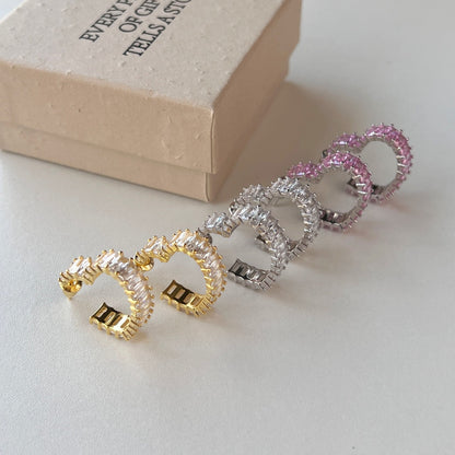 [ECHO ]Radiant Heart Cutout Earrings