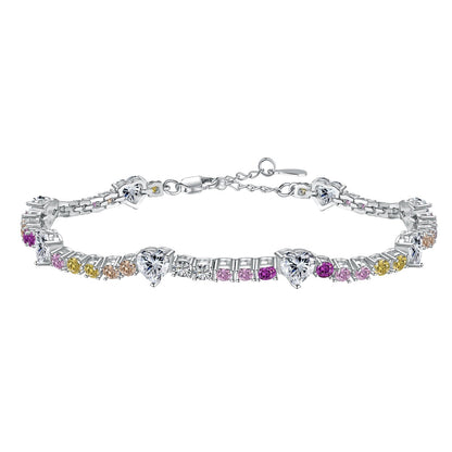 [ECHO ]Romantic Heart Shape Round Cut Lover Bracelet