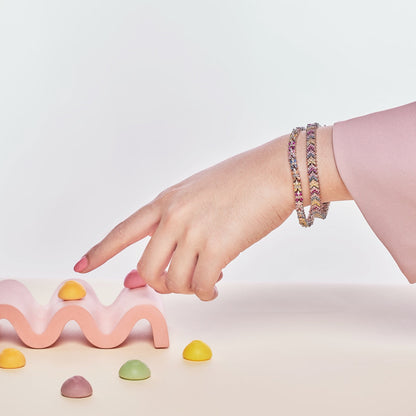 [ECHO ]Radiant Colorful Emerald Cut Party Bracelet