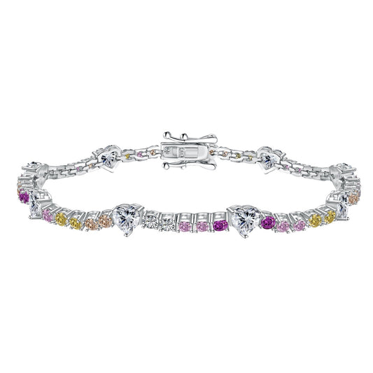 [ECHO ]Romantic Heart Shape Round Cut Lover Bracelet