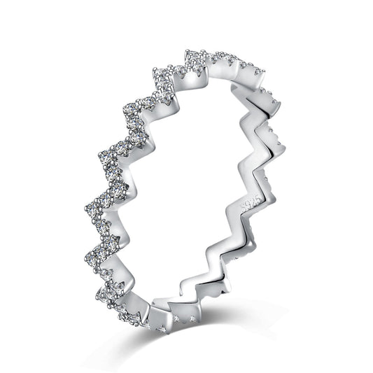 [ECHO ]Delicate Enchanting Wave Shape Daily Ring