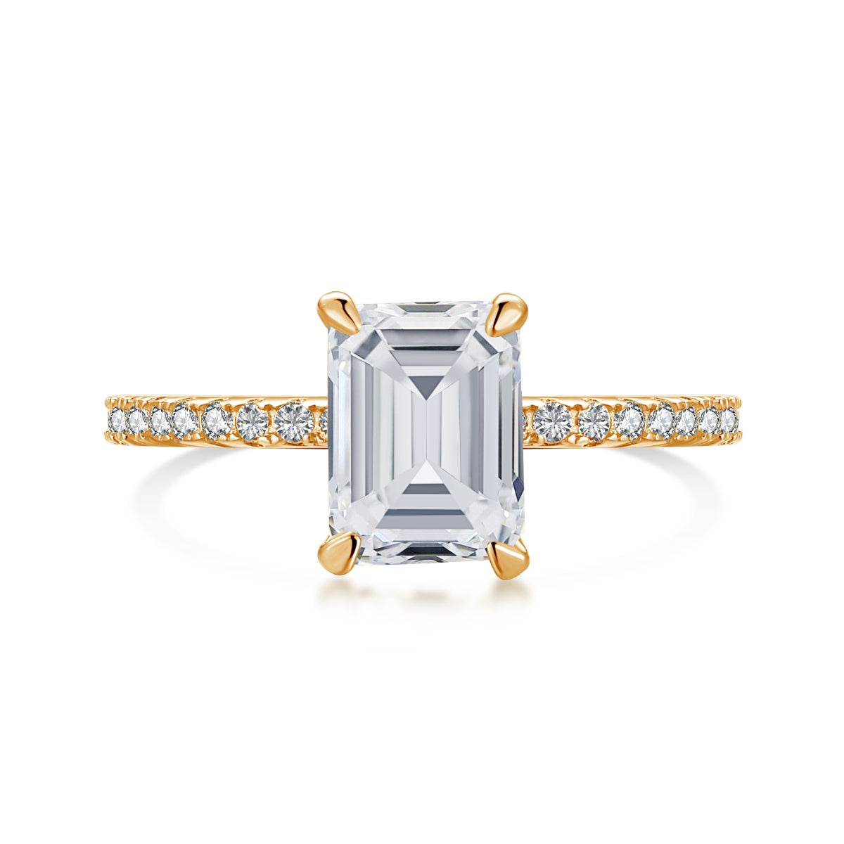 [ECHO ]2.0 Carat Scintillating Ornate Radiant Cut Party Ring